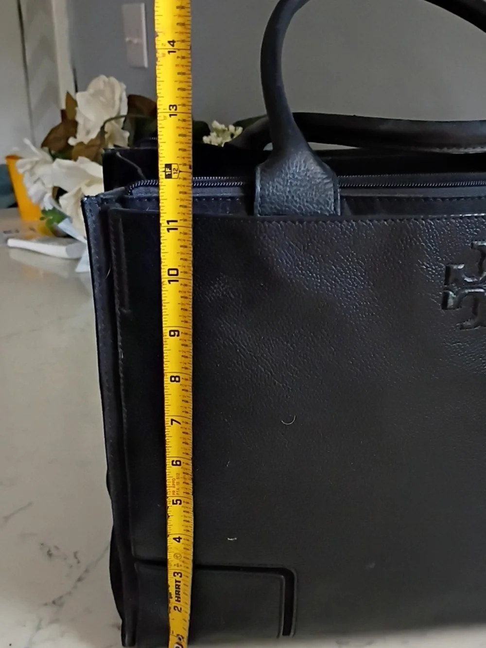 Tory Burch Black Leather Tote Bag